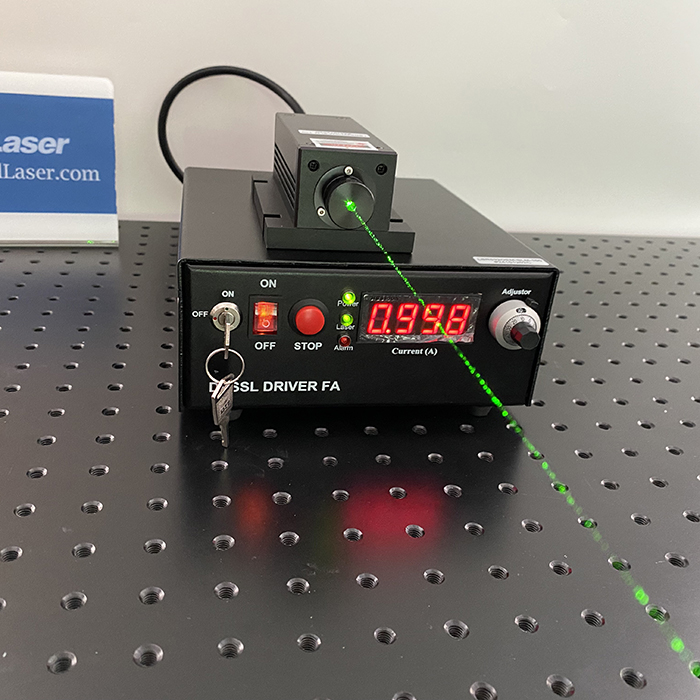 532nm 100mW Single Mode DPSS TEM00 Laser Narrow Spectrum Linewidth